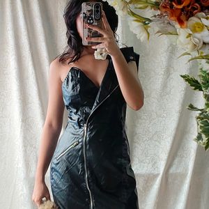 Hot Leather Faux Dress