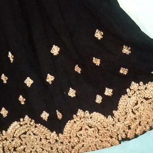 Black Embroidery Frock