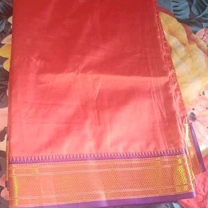 Pure Silk Saree With Stitched Blouse