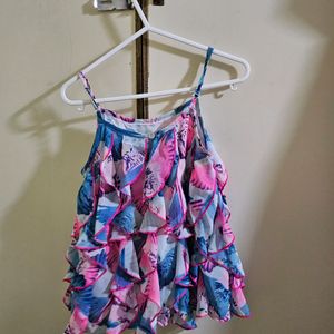 Sleevless Multicolour Top For Girls