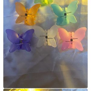 Butterfly Clips Set Of 5