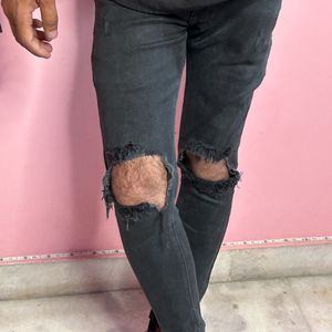 black korean denim boy jeans