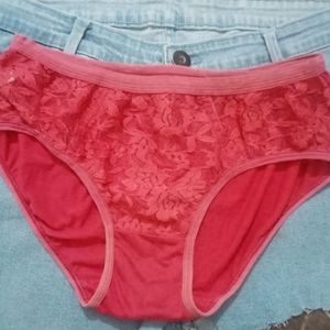 Pink  Brief 2 Pice