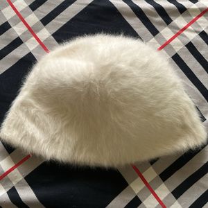 high quality fur beret cap