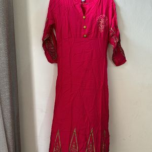 Pink Kurta Long