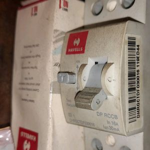 16A havells rccb 3fuse 3switch ,usb joystick ,hand