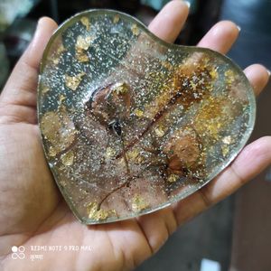 Resin Heart Gift Real Rose