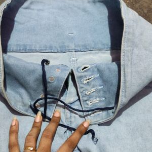 Sky Blue 5 Buttone Denim Jeans