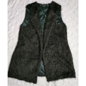 Clearance Sale!Dark Green fuzzy Half Cardigan