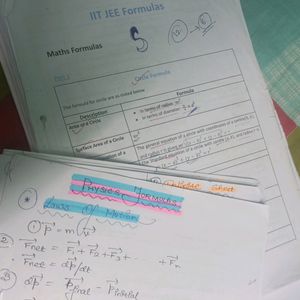 WBJEE 2024-18 PAPERS + FORMULA SHEETS+NOTES