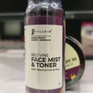 Pilgrim Red Vine Face Toner & Cream