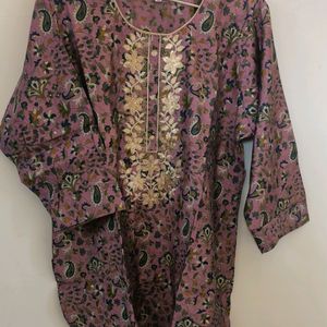 Brand New Tunic With Golden Embroidery