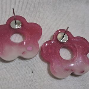 5 Unused Handmade  Resin Earings