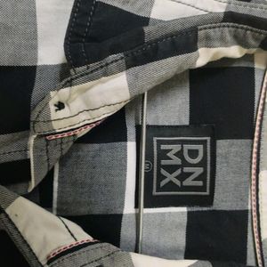 Black And White Check Shirt