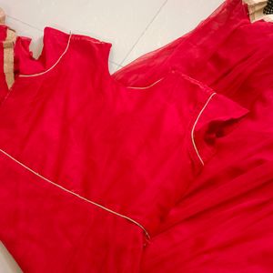 Red Anarkali