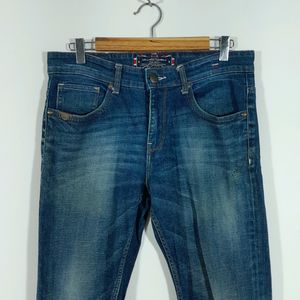 Dark Blue Faded Jean's For Men's