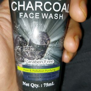 ALNA Activated  CHARCOAL Facewash ( Paraben Free)