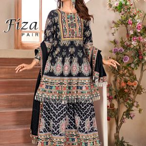 FIZA HEAVY ANARKALI DESIGNER SARARA PAIR •••