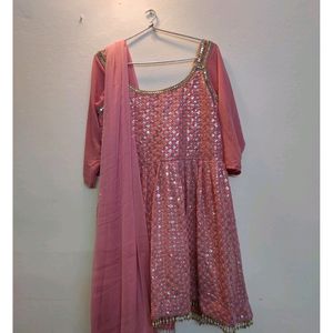 New Pink Designer Sharara With Dupatta