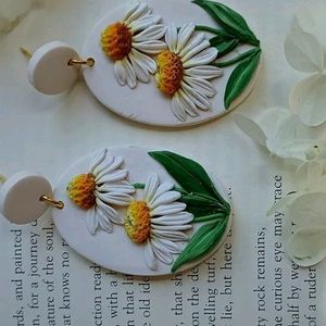 Clay Flower Earring No 5