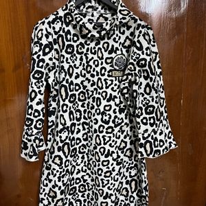 Cheetah Print Dress For 6to7 Years Girl