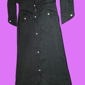 Front Open Coat Abaya