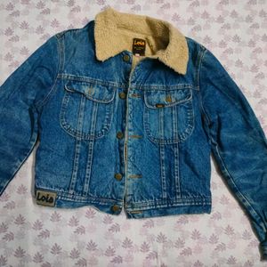 Fur Trim  Denim Jacket