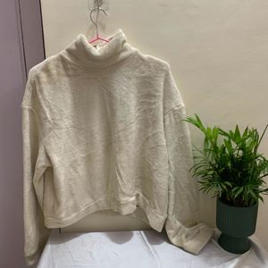 SHEIN Off White, Teddy Sweater