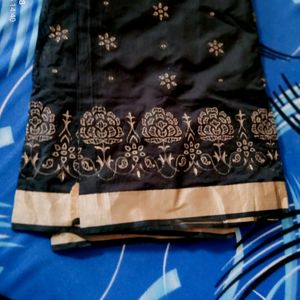 BLACK HEAVY  WORK SAREE