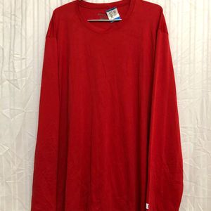 Champion Red Long Sleeve T Shirt