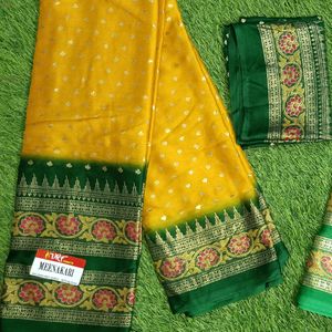 Beautiful Foil Print Saree