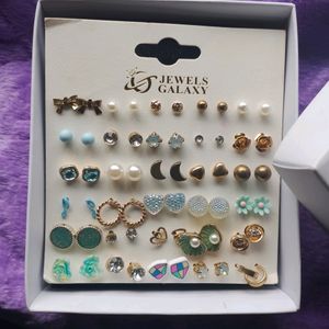 GOLD PLATED EARRINGS COMBO (60PCS)