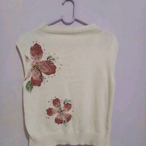 1960s Vintage Knit sleeveles sweater