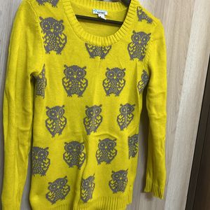 Cute Owl Woollen Sweater