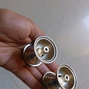 2 Pure Silver Diyas