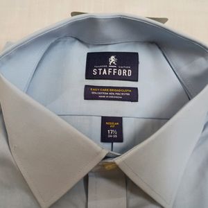 Stafford Plain Blue Men's Shirt (New)