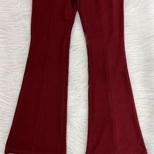 Red Boot Leg Trouser