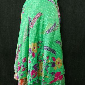 Vintage Silk Saree Wrap Skirt