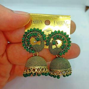30 Rs Off New  Peacock Earring With Free Pod Bags