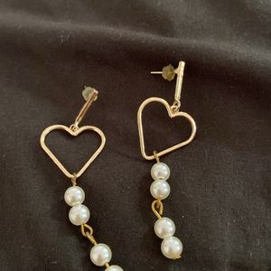 Heart Pearl Earrings From Thailand