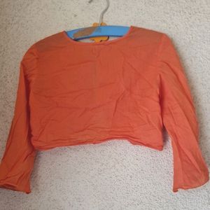 Front Open Jacket For 2 -4 Years Girls Coral