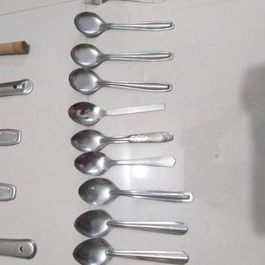 kitchen spoon combo steel, sansi, serving kanchi