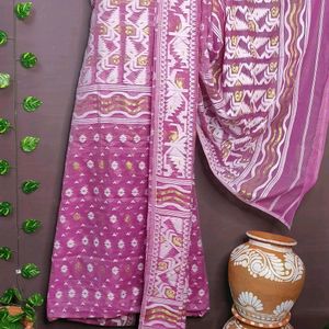 Bengal handloom Jamdani Dupatta Kurta Piece