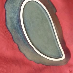 Ceramic Leaf Serving Tray