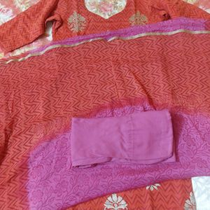 WOMEN COTTON SILK STRAIGHT KURTA SET