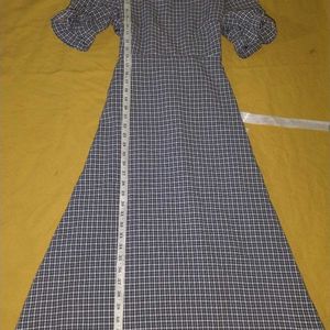 Gingham Style Women Dress.