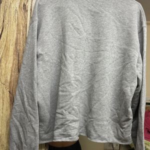 Vero Moda Grey Melange Cotton Sweatshirt