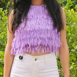 Self Design Lavender Top