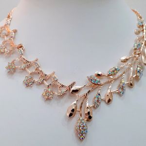 New Latest Trend 1gram Gold Plated Necklace Set