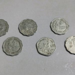 10 PIASA coins With Different Back Print